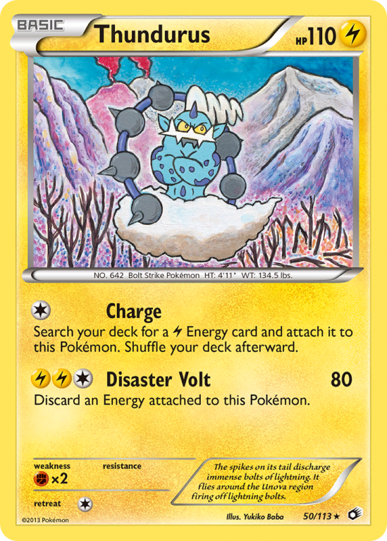 Thundurus 50/113 Black & White Legendary Treasures