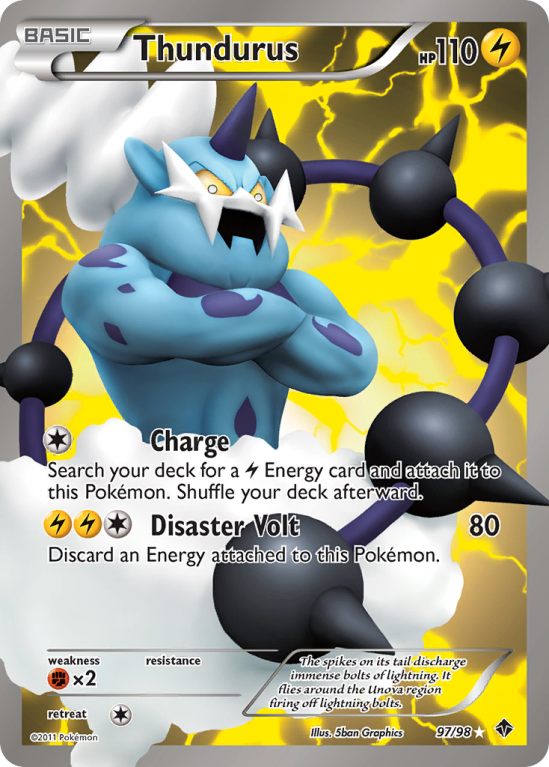 Thundurus 97/98 Black & White Emerging Powers