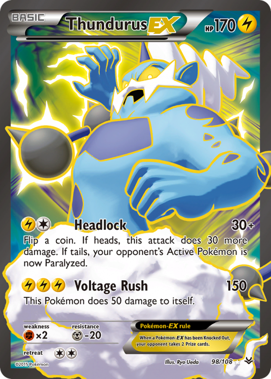 Thundurus-EX 98/108 XY Roaring Skies