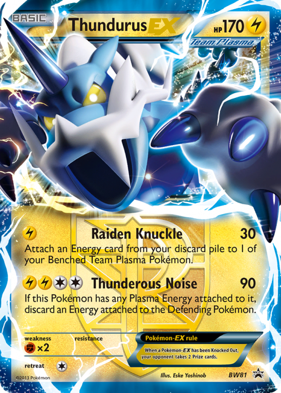 Thundurus-EX BW81/101 Black & White BW Black Star Promos