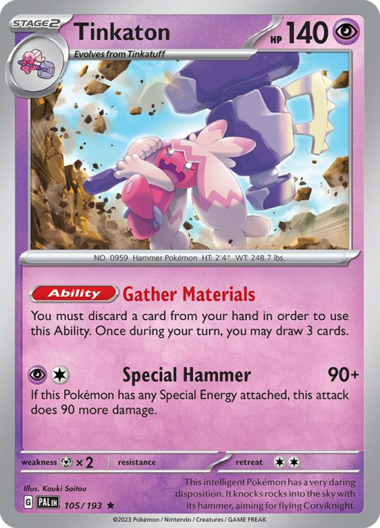 Tinkaton 105/193 Scarlet & Violet Paldea Evolved