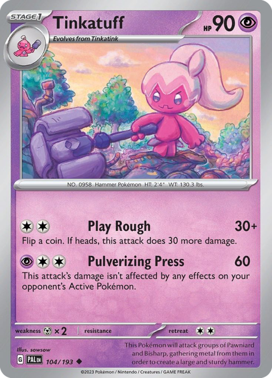 Tinkatuff 104/193 Scarlet & Violet Paldea Evolved