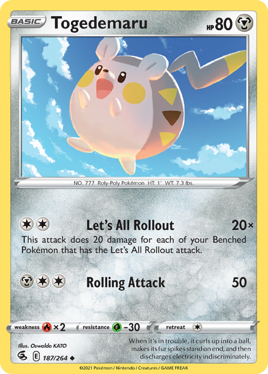Togedemaru 187/264 Sword & Shield Fusion Strike
