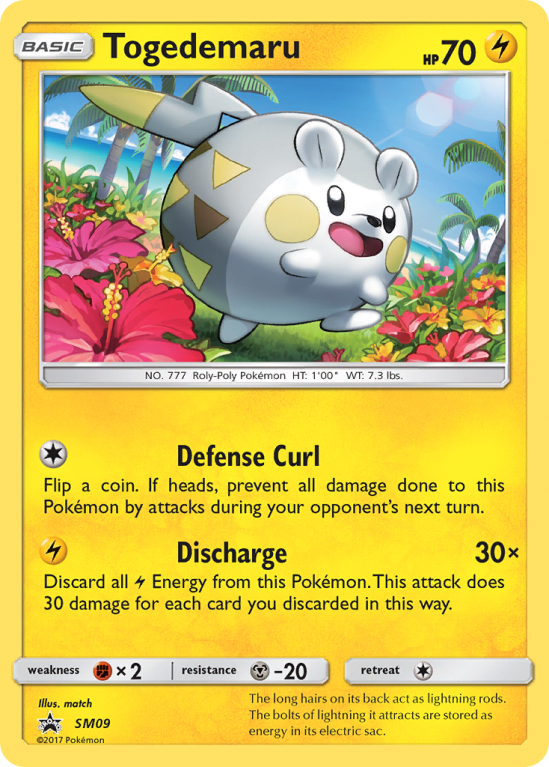 Togedemaru SM09/156 Sun & Moon SM Black Star Promos