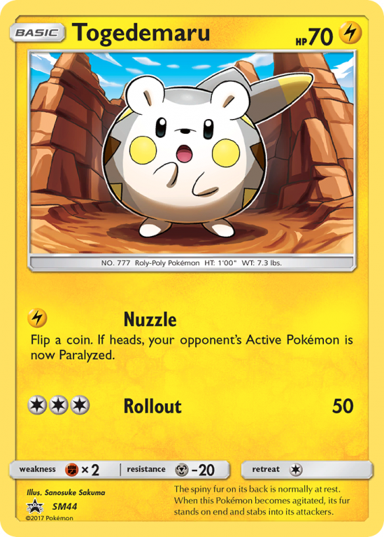Togedemaru SM44/156 Sun & Moon SM Black Star Promos