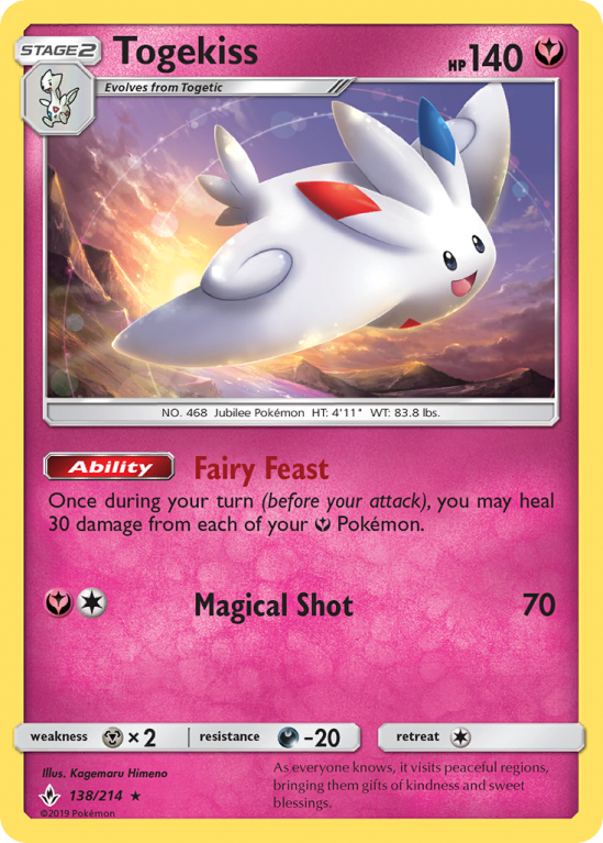 Togekiss 138/214 Sun & Moon Unbroken Bonds