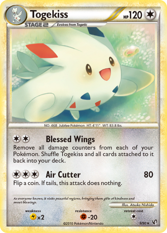 Togekiss 9/90 HeartGold & SoulSilver HS—Undaunted