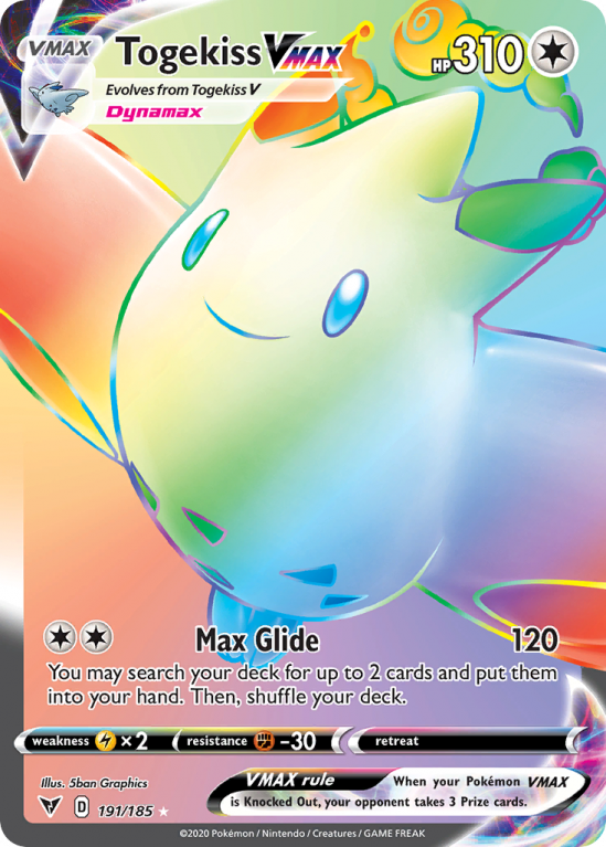 Togekiss VMAX 191/185 Sword & Shield Vivid Voltage