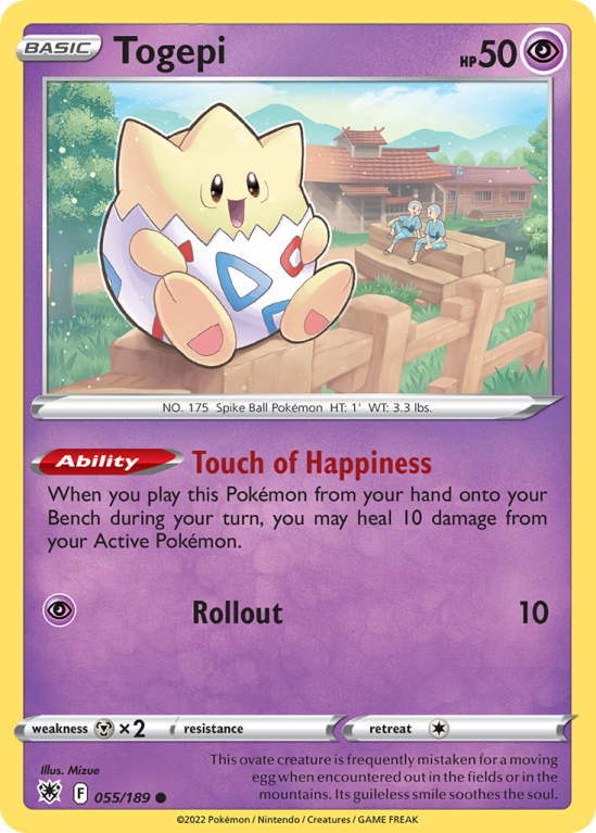 Togepi 55/189 Sword & Shield Astral Radiance