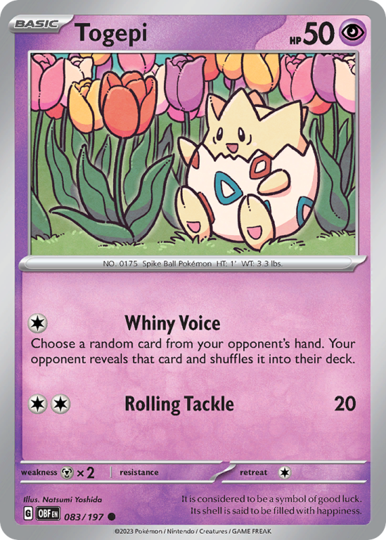 Togepi 83/197 Scarlet & Violet Obsidian Flames