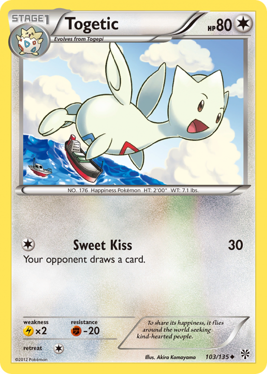 Togetic 103/135 Black & White Plasma Storm