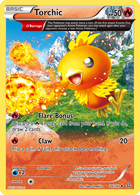 Torchic 26/160 XY Primal Clash