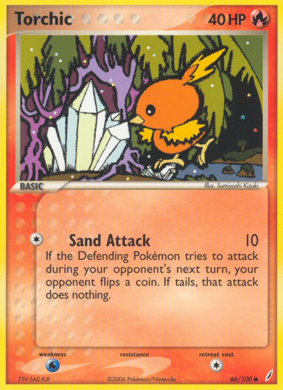 Torchic 66/100 EX Crystal Guardians