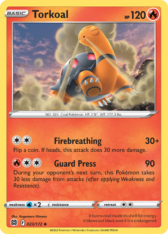 Torkoal 23/172 Sword & Shield Brilliant Stars