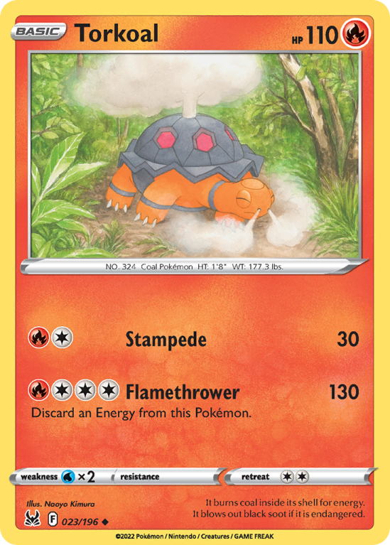 Torkoal 23/196 Sword & Shield Lost Origin