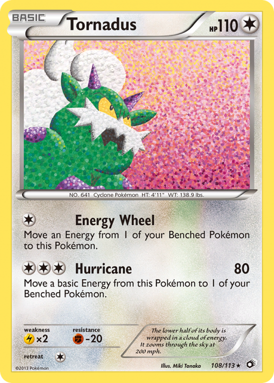 Tornadus 108/113 Black & White Legendary Treasures