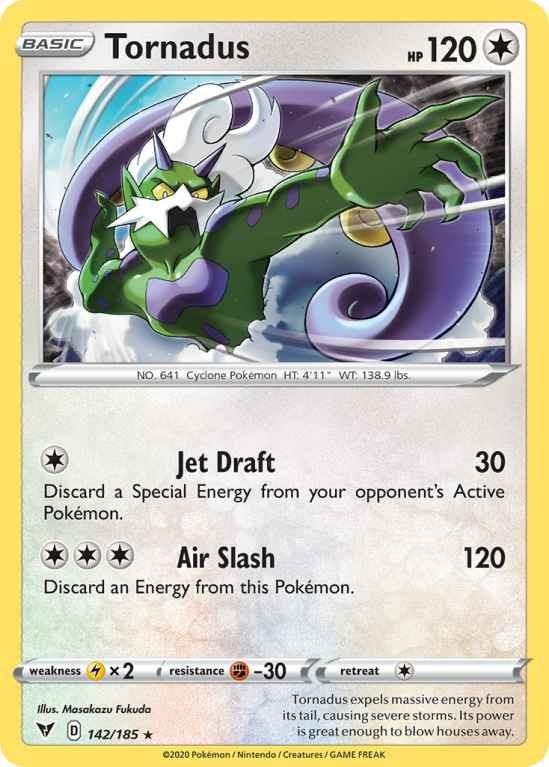 Tornadus 142/185 Sword & Shield Vivid Voltage
