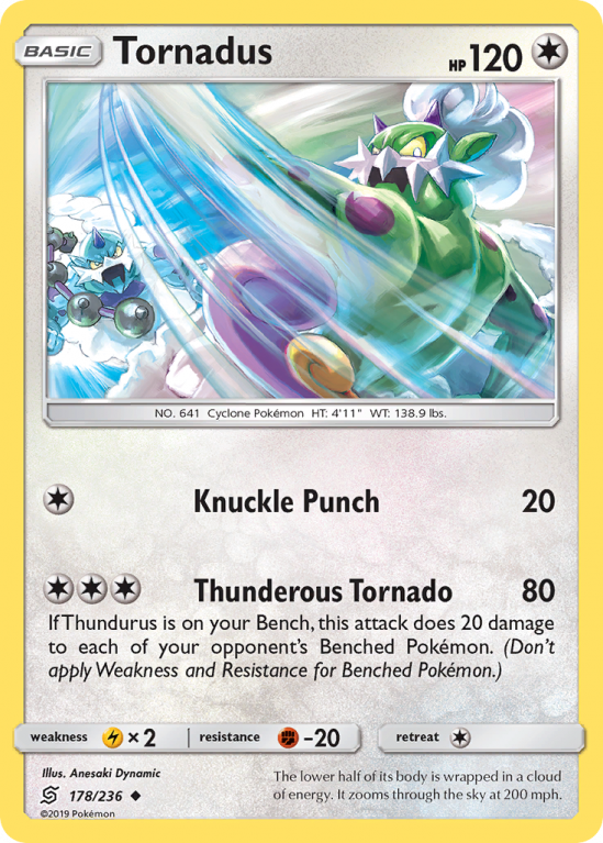 Tornadus 178/236 Sun & Moon Unified Minds