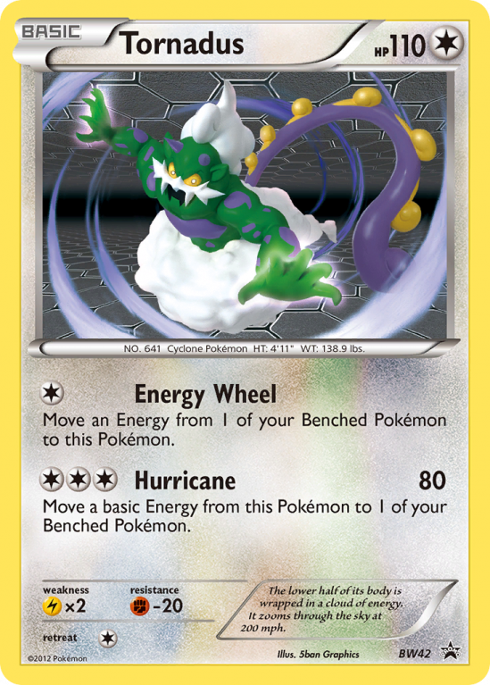 Tornadus BW42/101 Black & White BW Black Star Promos