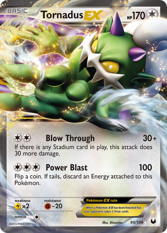 Tornadus-EX 90/108 Black & White Dark Explorers