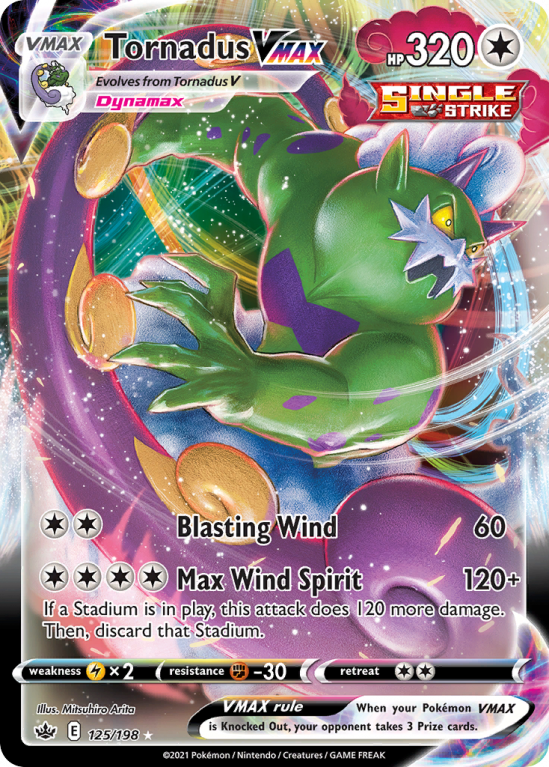 Tornadus VMAX 125/198 Sword & Shield Chilling Reign