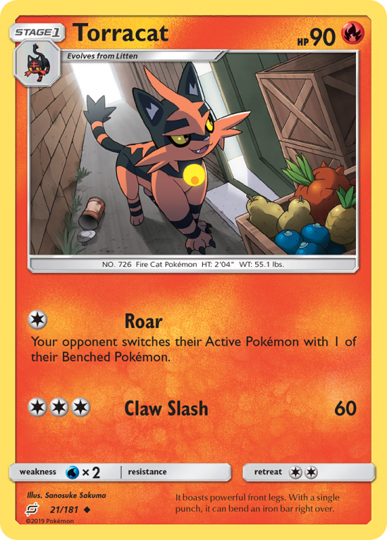 Torracat 21/181 Sun & Moon Team Up