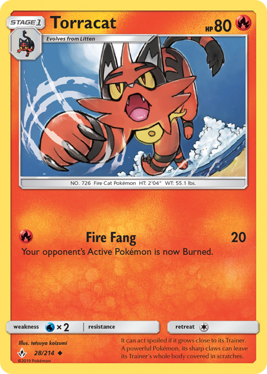 Torracat 28/214 Sun & Moon Unbroken Bonds