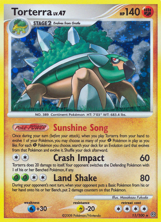 Torterra 11/100 Diamond & Pearl Stormfront