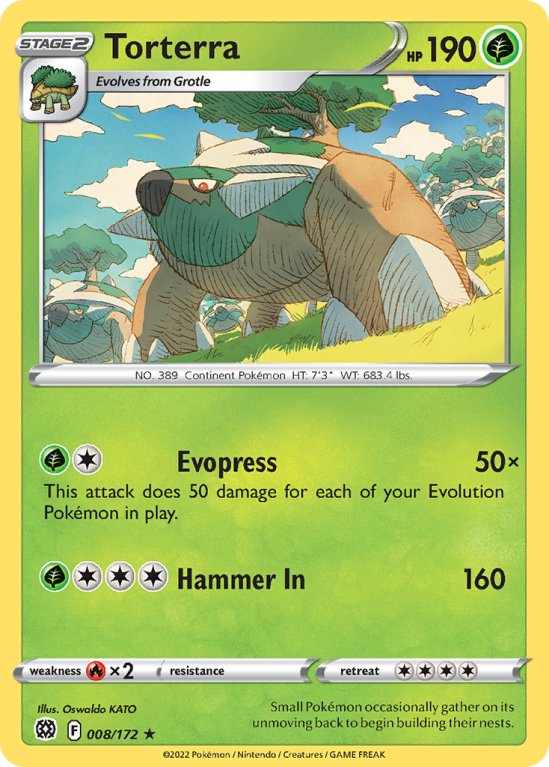 Torterra 8/172 Sword & Shield Brilliant Stars