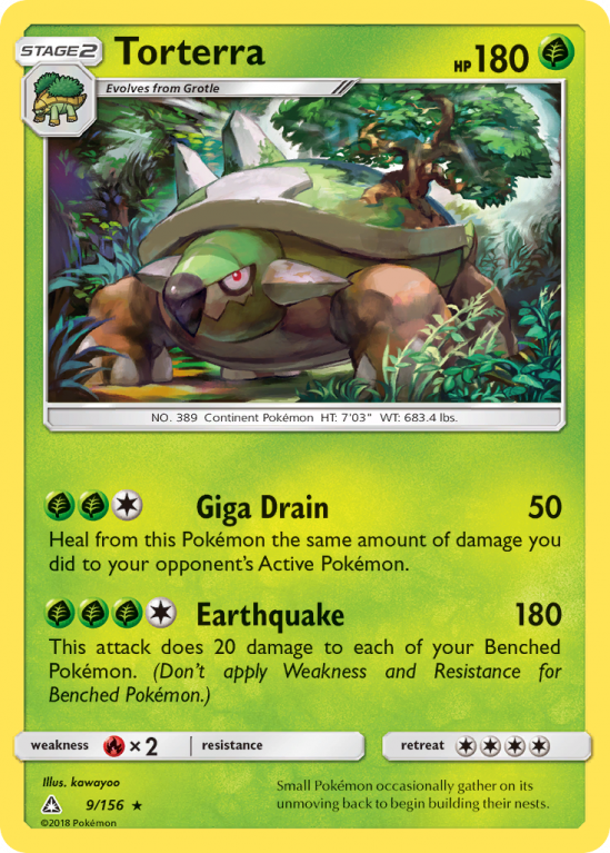 Torterra 9/156 Sun & Moon Ultra Prism