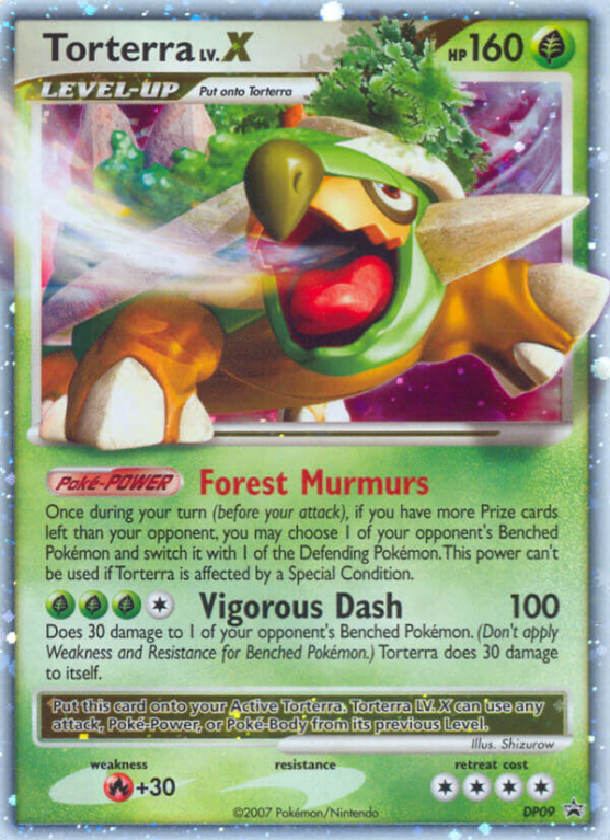 Torterra LV.X DP09/56 Diamond & Pearl DP Black Star Promos