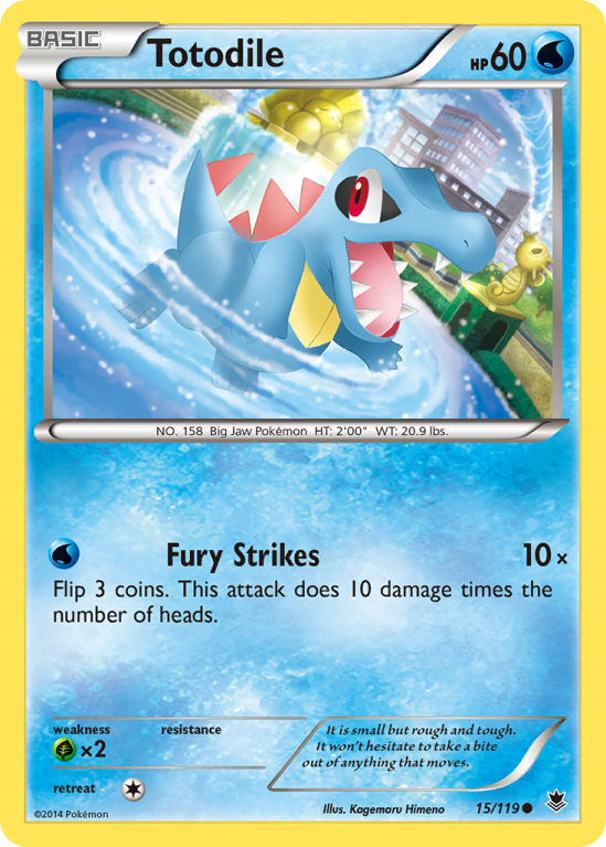 Totodile 15/119 XY Phantom Forces