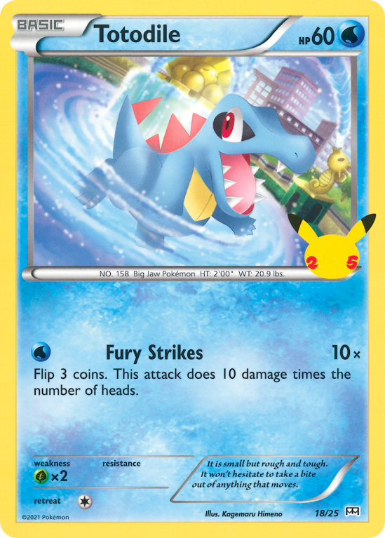 Totodile 18/25 Other McDonald's Collection 2021