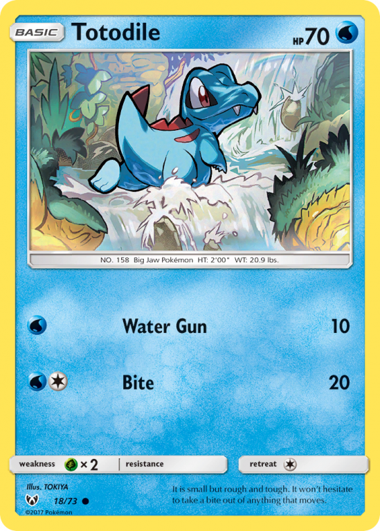 Totodile 18/73 Sun & Moon Shining Legends