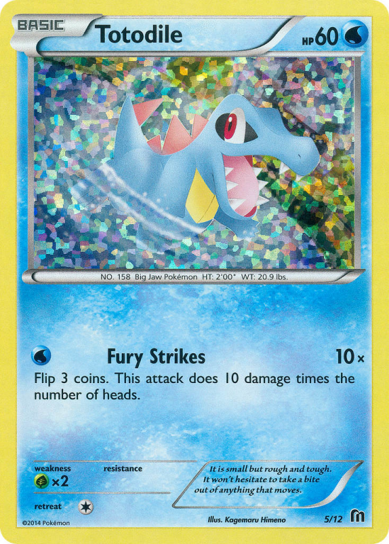 Totodile 5/12 Other McDonald's Collection 2016