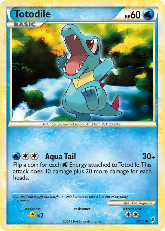 Totodile 74/106 HeartGold & SoulSilver Call of Legends