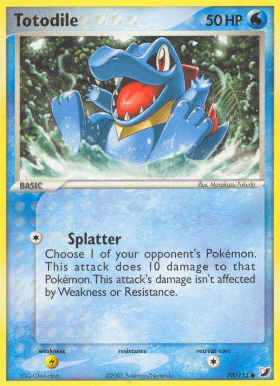 Totodile 78/115 EX Unseen Forces