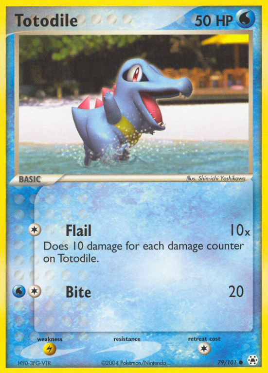 Totodile 79/101 EX Hidden Legends