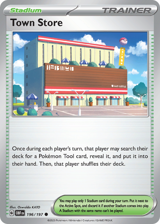 Town Store 196/197 Scarlet & Violet Obsidian Flames