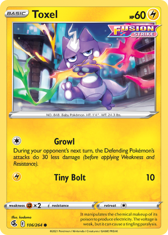 Toxel 106/264 Sword & Shield Fusion Strike