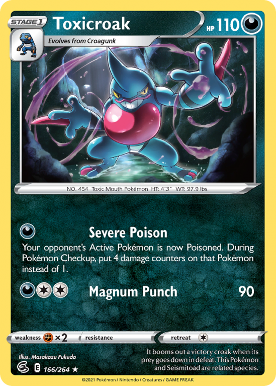 Toxicroak 166/264 Sword & Shield Fusion Strike