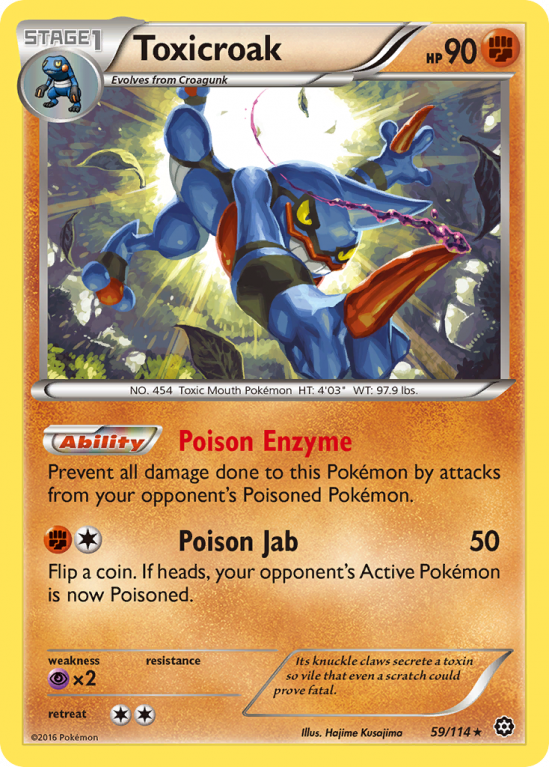 Toxicroak 59/114 XY Steam Siege
