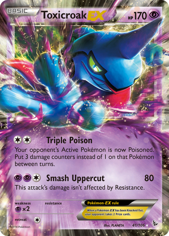 Toxicroak-EX 41/106 XY Flashfire