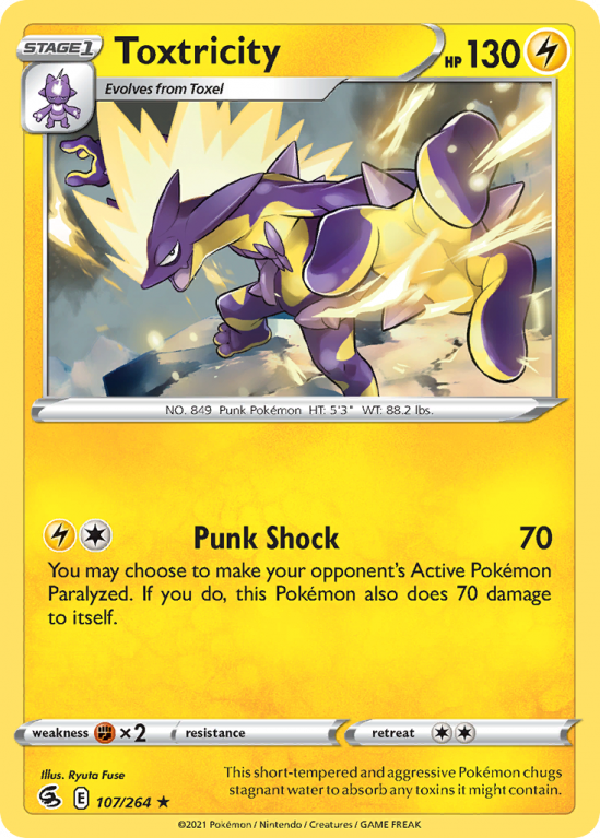 Toxtricity 107/264 Sword & Shield Fusion Strike