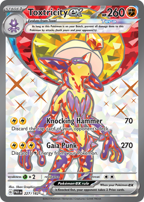 Toxtricity ex 227/182 Scarlet & Violet Paradox Rift