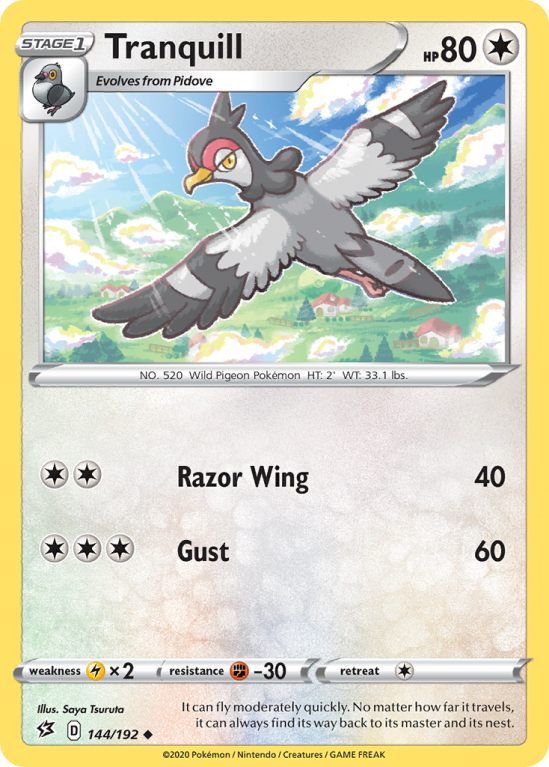 Tranquill 144/192 Sword & Shield Rebel Clash