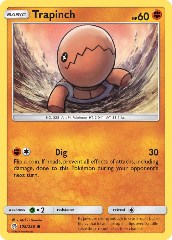Trapinch 108/236 Sun & Moon Cosmic Eclipse