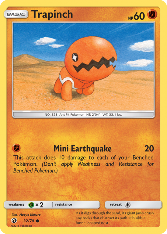 Trapinch 32/70 Sun & Moon Dragon Majesty