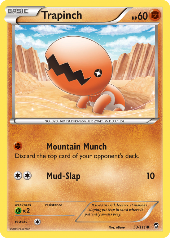 Trapinch 53/111 XY Furious Fists