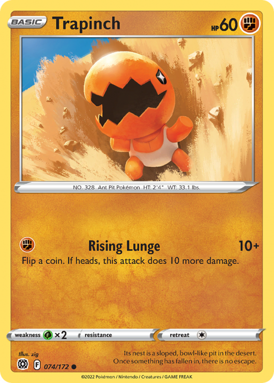 Trapinch 74/172 Sword & Shield Brilliant Stars